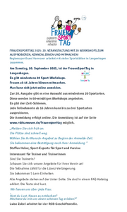 FrauenSportTag in Einfacher Sprache