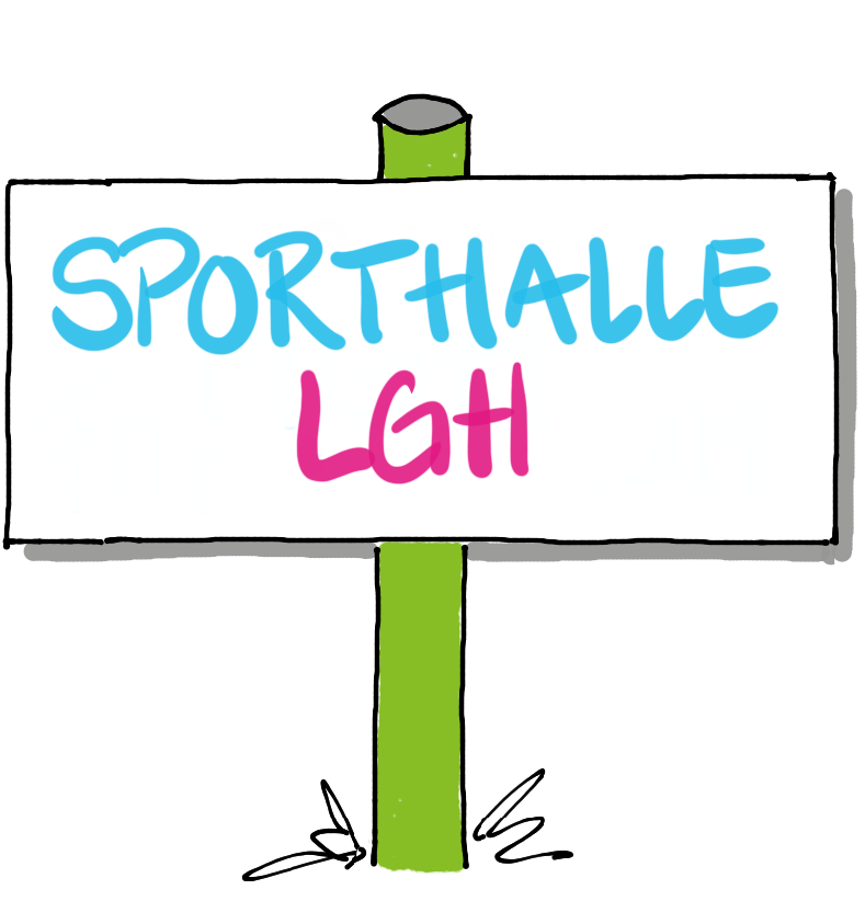 Schild mit der Sportstätte Sporthalle Langenhagen