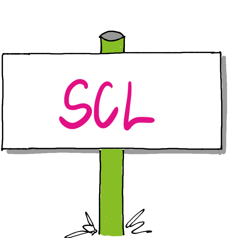 Schild mit der Sportstätte Sport Club Langenhagen